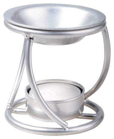 Silver Steel Incense Burner H 7.5 cm