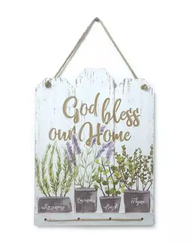 God Bless Our Home MDF Wall Art