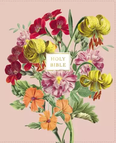 NIV, Artisan Collection Bible, Leathersoft, Blush Floral, Red Letter, Comfort Print