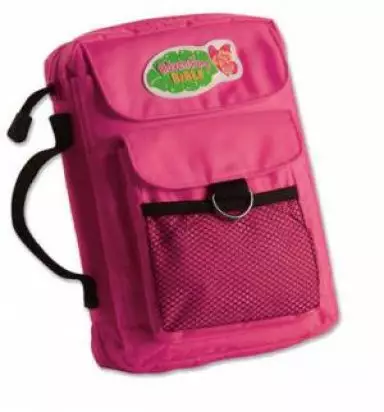 Medium Adventure Bible Cover for Girls with Handle, Zippered, Pink Nylon