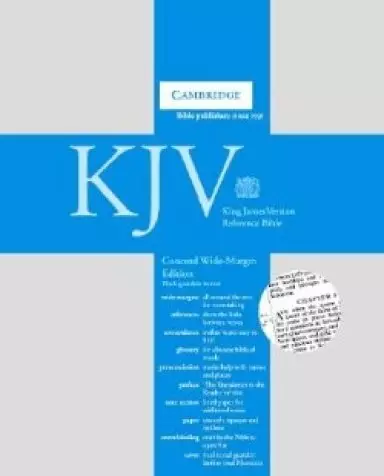 KJV Concord Wide Margin Reference Bible: Black Goatskin Leather