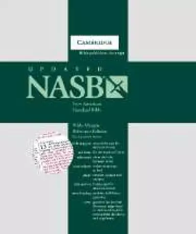 NASB Wide Margin Reference Bible: Black, Goatskin Leather