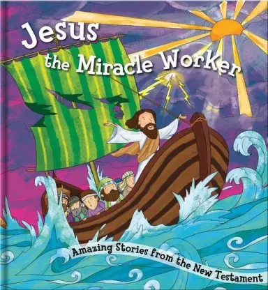 Square Cased Bible Story Book - Jesus the Miracle Worker