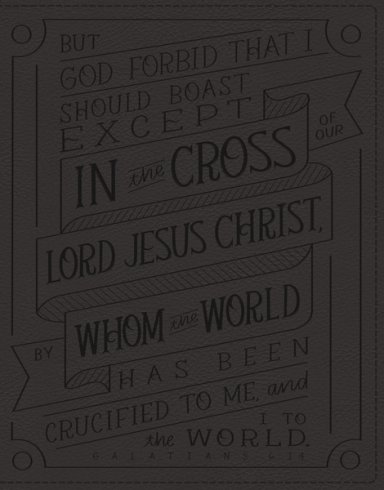 NKJV, Journal Reference Edition Bible, Verse Art Cover Collection, Leathersoft, Gray, Red Letter, Comfort Print