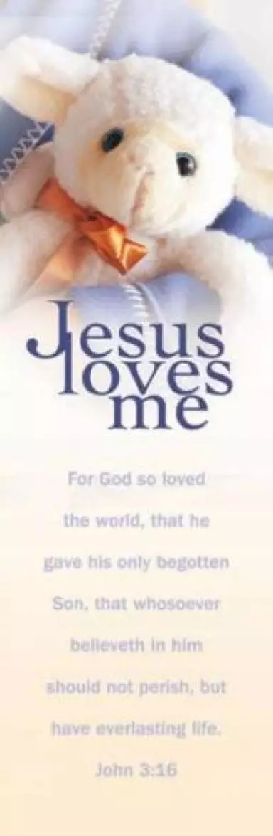 Jesus Loves Me - John 3:16 KJB Bookmark (Pack of 25)