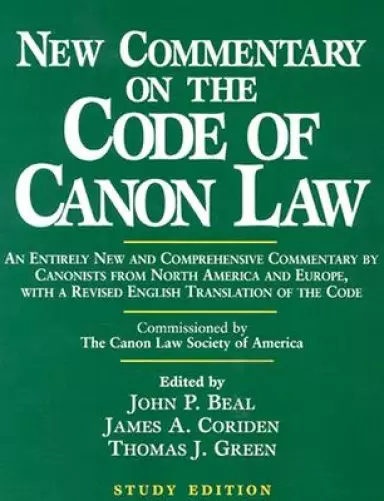 New Commentary on the Code of Canon Law Study Edition