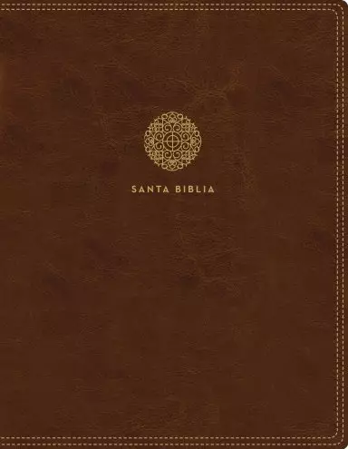 Reina Valera 1960 Santa Biblia Edición para Notas, Leathersoft, Café, Letra Roja