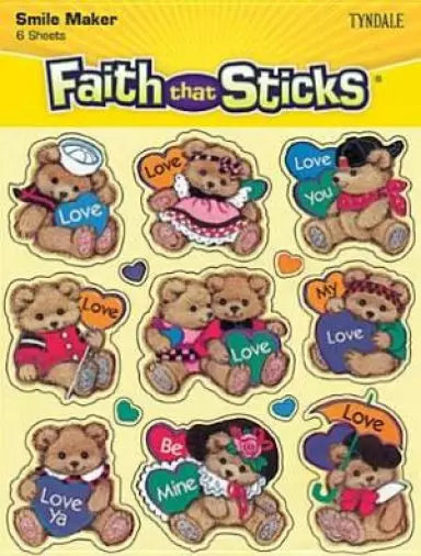 Bears And Hearts Stickers