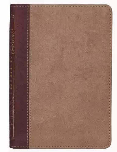 KJV Bible Compact Faux Leather, Sand/Brown