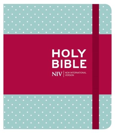 NIV Journalling Mint Polka Dot Cloth Bible