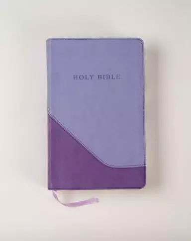 KJV Personal Size Reference Bible: Lilac & Violet, Imitation Leather, Giant Print