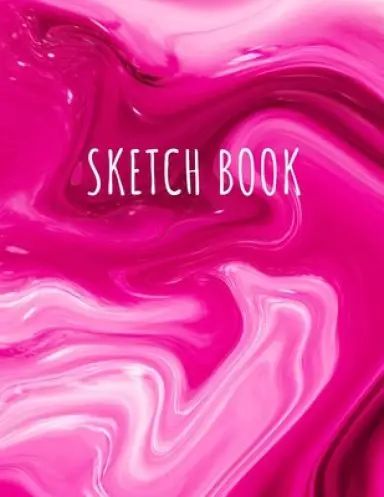Sketch Book: Activity Sketch Book For Kids Watercolor Abstract Painting Instruction 8.5"x 11" 110 Pages Sketching Book From The Ima