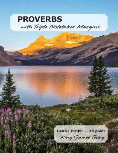 PROVERBS with Triple Notetaker Margins: LARGE PRINT - 18 point, King James Today