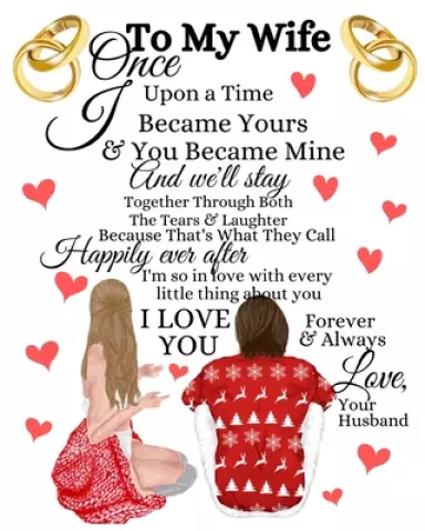 To My Wife Once Upon A Time I Became Yours & You Became Mine And We'll Stay Together Through Both The Tears & Laughter : 20th Anniversary Gifts For Wi