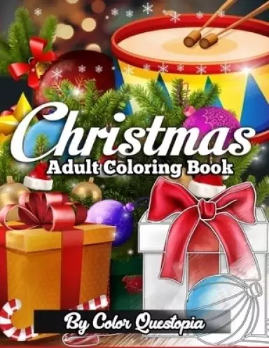 Christmas Adult Coloring Book: Mosaic Seasonal Holiday Coloring Books For Adults and Teens