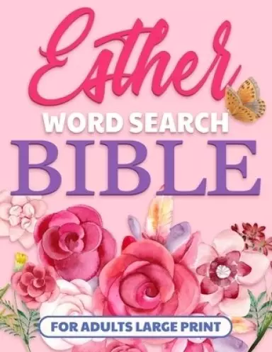Esther Bible Word Search Books for Adults Large Print: Bible Word Find, Puzzle for Seniors with Dementia