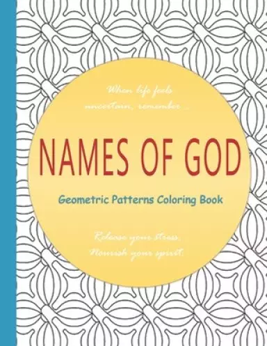 Names of God: Geometric Patterns Coloring Book