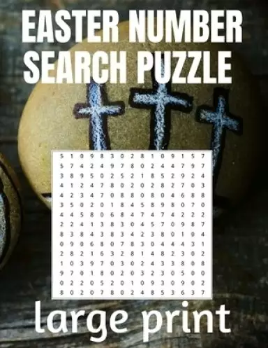 Easter Number Search Puzzle: Large Print Puzzle Book to Keep Your Mind Sharp