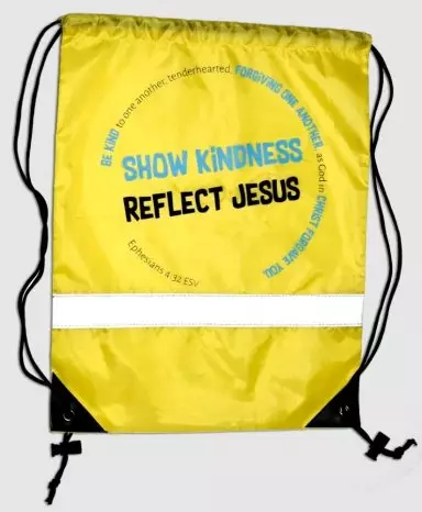 Reflect Jesus Drawstring Tote Bag
