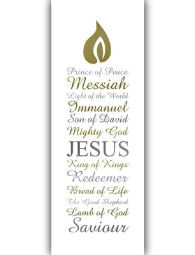 Candle Names of Jesus (Pack of 10) Charity Christmas Cards