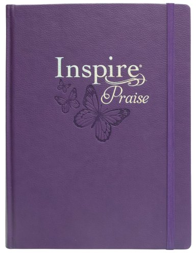 Inspire PRAISE Bible Large Print NLT, Filament Enabled (Hardcover LeatherLike, Purple)