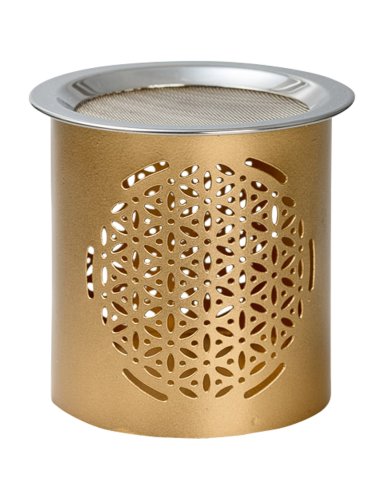 Gold Iron Incense Burner H 8 cm