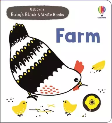 Baby's Black And White Books Farm
