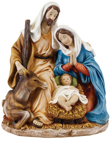 10" Resin Holy Family Nativity Set