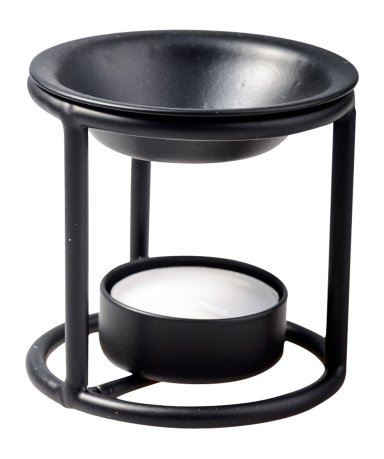 Black Steel Incense Burner H 7 cm