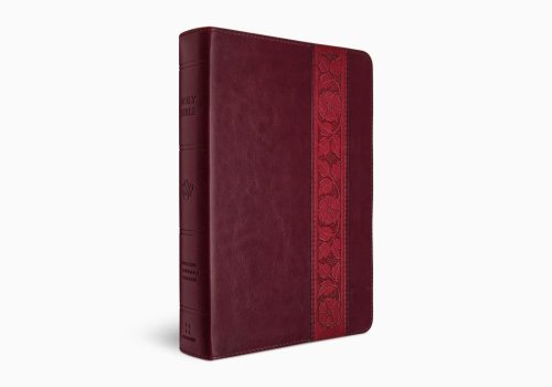 ESV Giant Print Personal Size Bible, Red Letter (TruTone, Mahogany, Trellis Design)