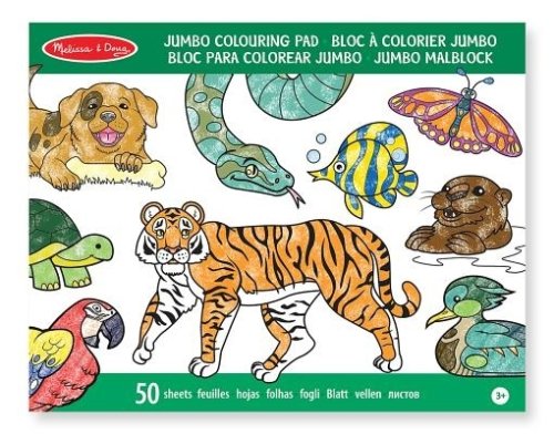 Jumbo Colouring Pad - Animals - FSC-Certified Materials