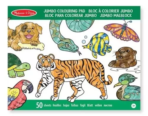 Jumbo Colouring Pad - Animals - FSC-Certified Materials