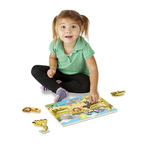 Safari Wooden Peg Puzzle (7 pcs)