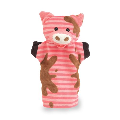 Farm Friends Hand Puppets (Set of 4) - Cow, Horse, Sheep, and Pig