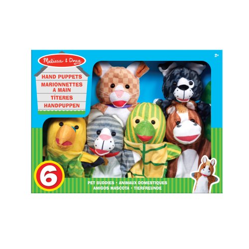 Pet Buddies Hand Puppets (6 Pc)