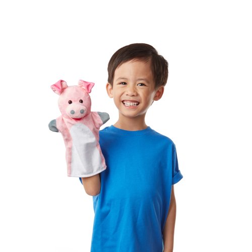Barn Buddies Hand Puppets, Set of 6 (Cow, Sheep, Horse, Duck, Chicken, Pig)