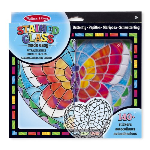 Stained Glass Made Easy Activity Kit: Butterfly - 140+ Stickers