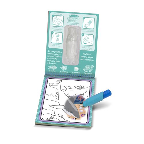 On the Go Water Wow! Reusable Water-Reveal Activity Pad - Under the Sea - FSC-Certified Materials