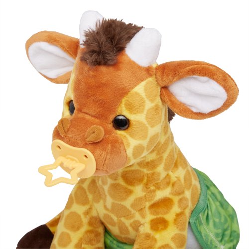 11-Inch Baby Giraffe Plush Stuffed Animal with Pacifier, Diaper, Baby Bottle