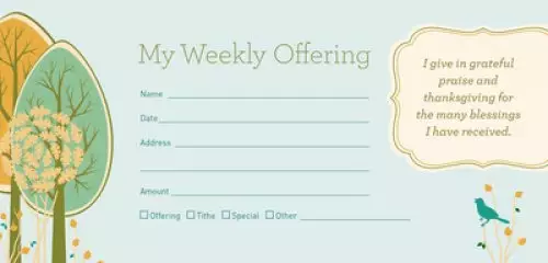 Offering Envelope-My Weekly Offering (Pack Of 52)