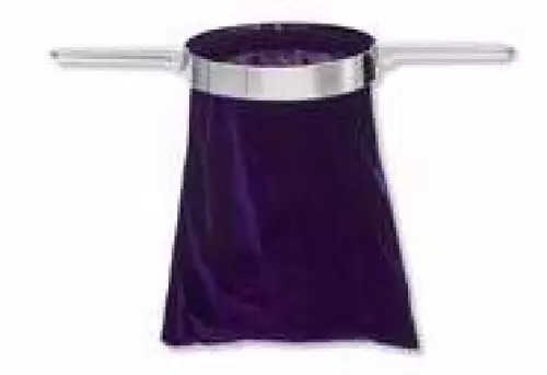 Offering Bag-Two-Handled-Purple Velvet (8 x 10)