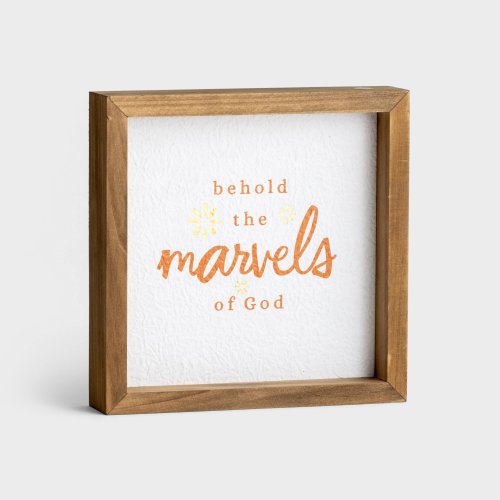 Plaque-Marvels Of God (7"" X 7"") (DS#U1062