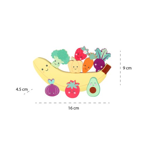 Happy Veggies & Friends Balancing Game (FSC®)