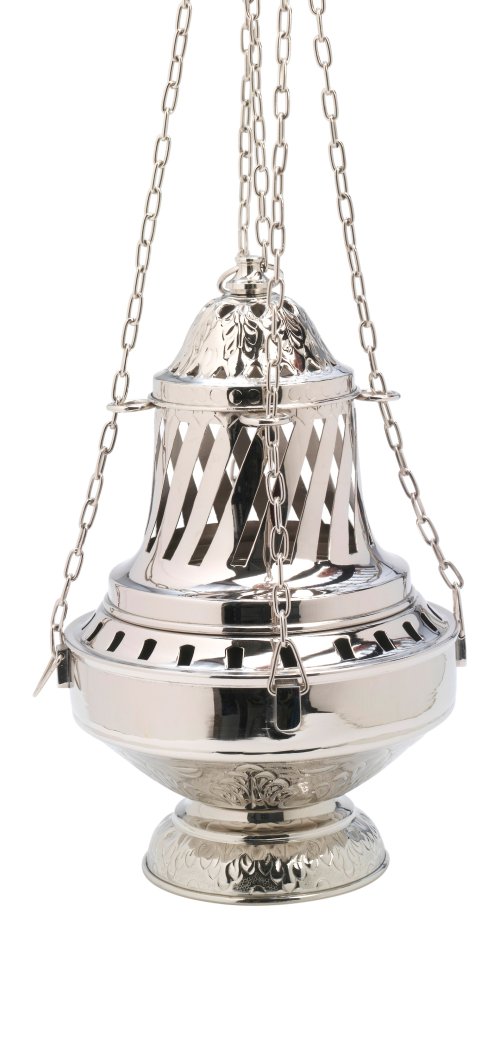 Nickel Plated Thurible H 33 cm