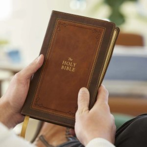 1611 KJV with Apocrypha, Brown Leathersoft