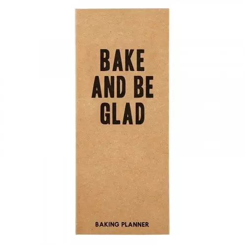 Baking Planner Book-Bake & Be Glad (80 Tear Off Sheets) (3.5" x 9")