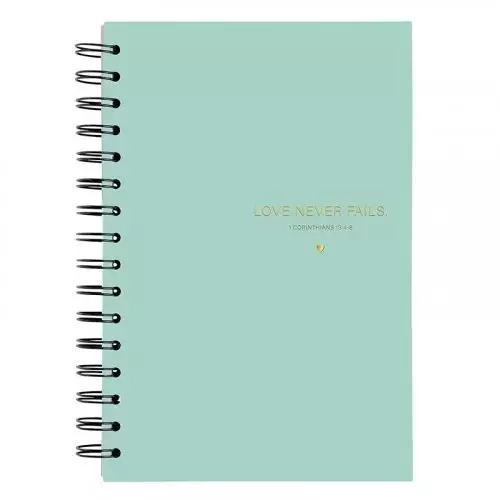 Grid Dot Journal-Love Never Fails (5.75" x 8.5")