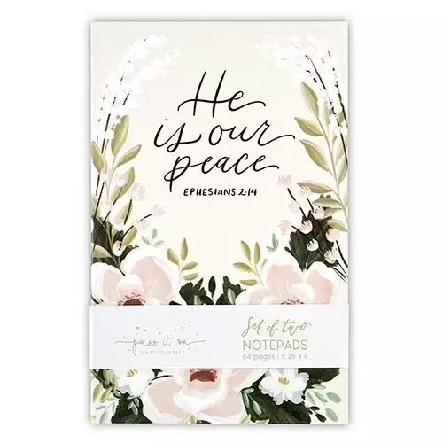 Notebook Set-He Is Our Peace/More Beautiful Than Words Can Tell (Set Of 2)