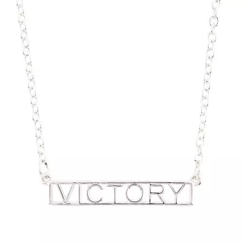 Necklace-Kingdom Words-Victory-Silver Plate