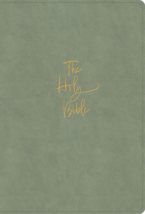 KJV Super Giant Print Reference Bible, Sage Suedesoft